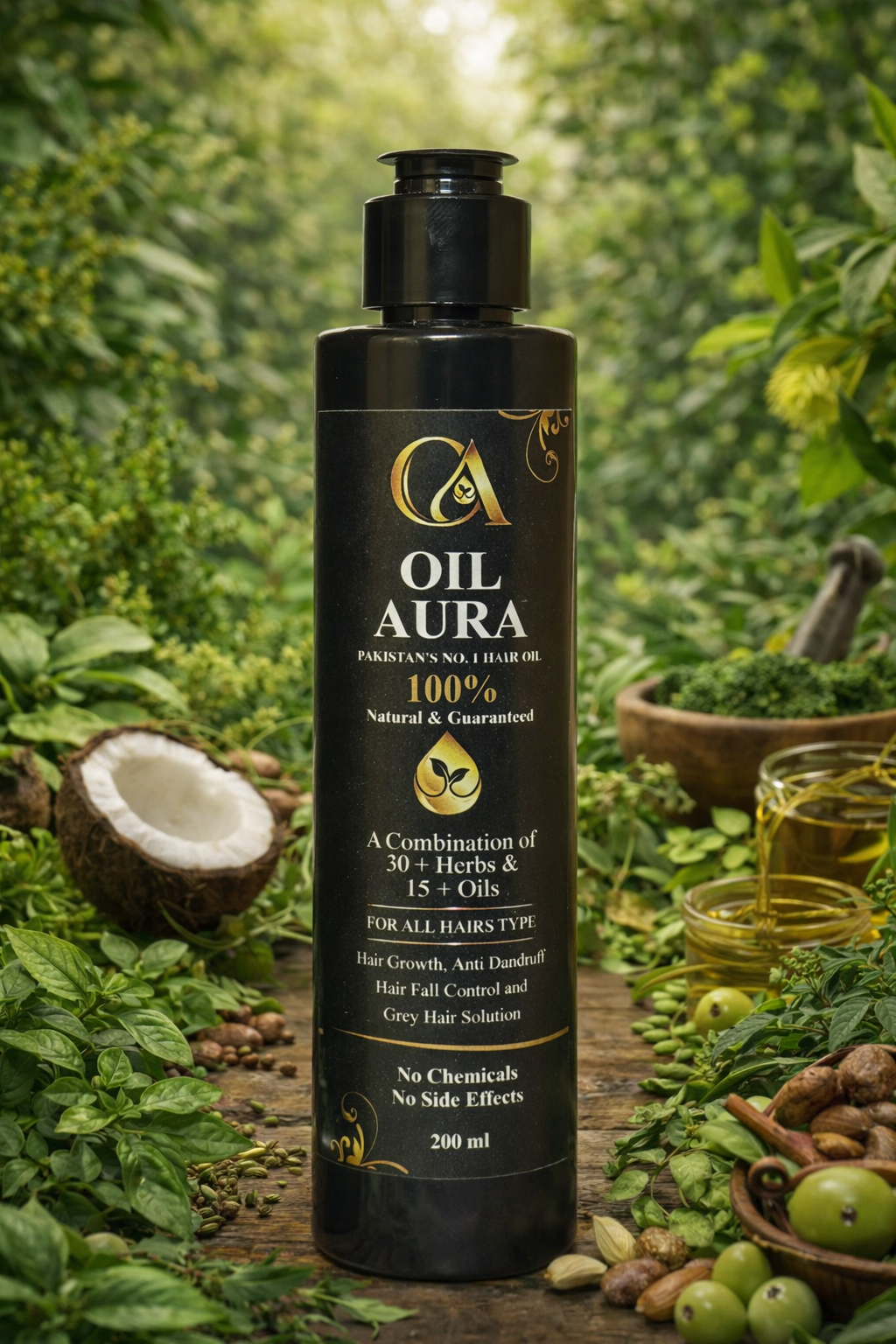 Oil Aura 100% Natural Herbal Hair Oil – 200ml
