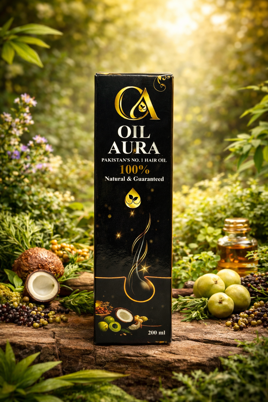 Oil Aura 100% Natural Herbal Hair Oil – 200ml