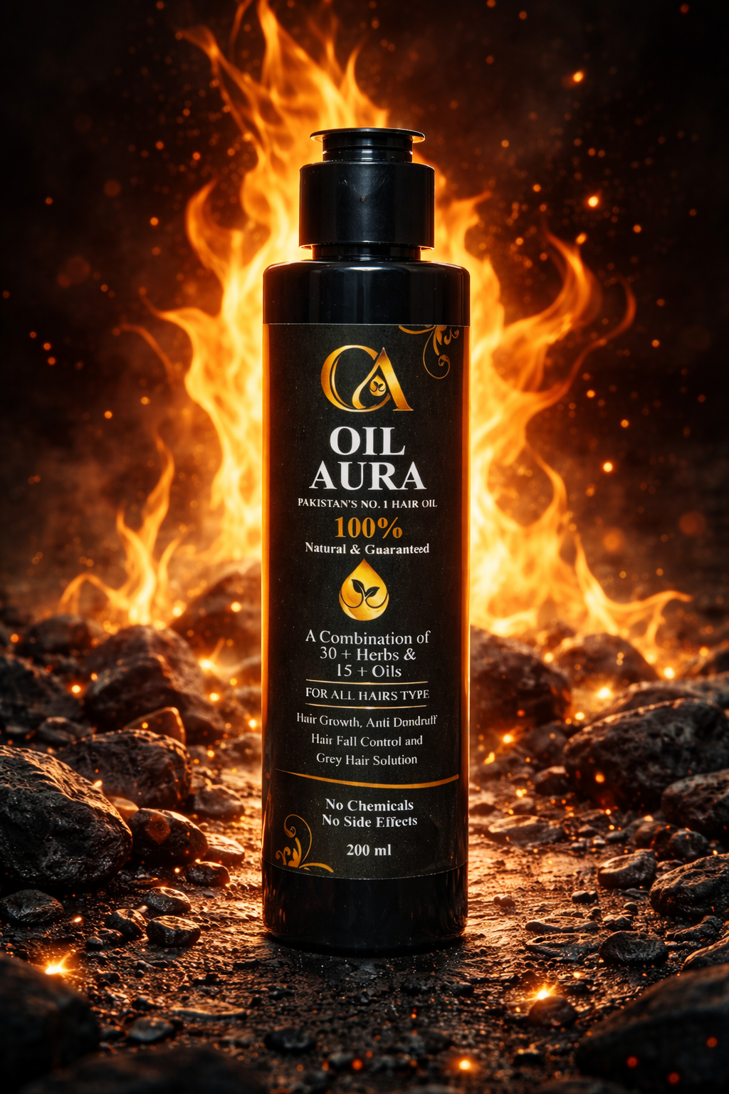 Oil Aura 100% Natural Herbal Hair Oil – 200ml