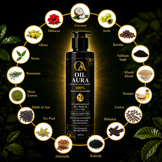 Oil Aura 100% Natural Herbal Hair Oil – 200ml